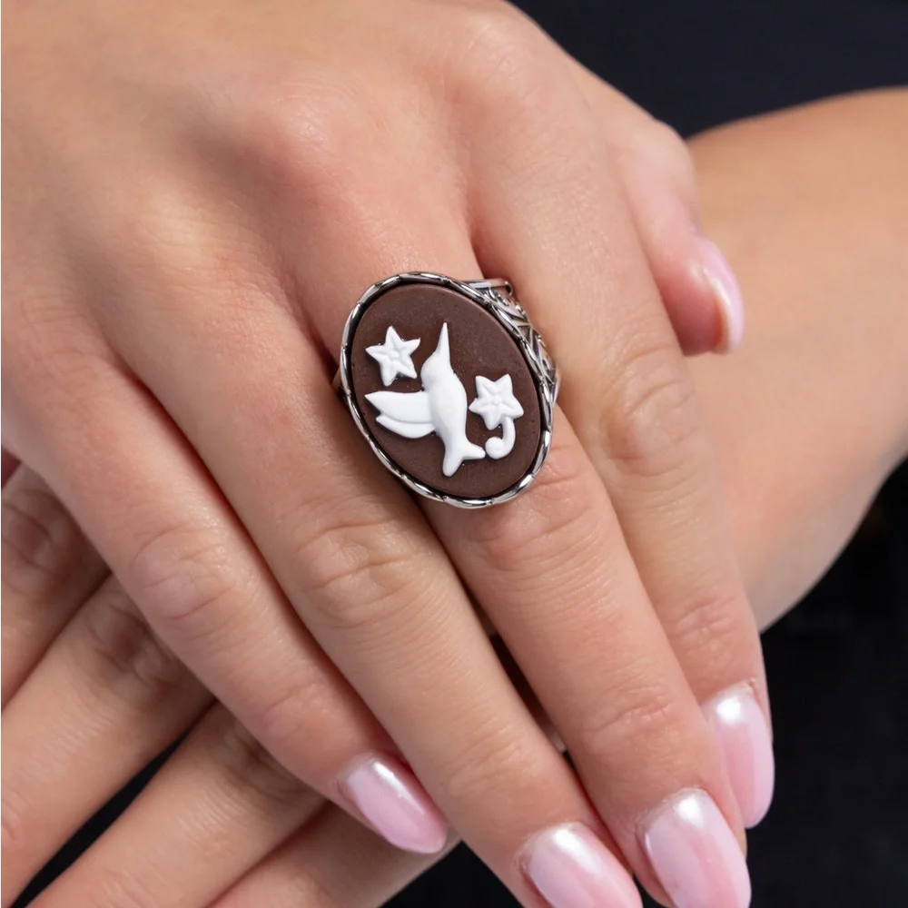 Brown Hummingbird Ring